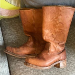 Authentic leather Frye boots, size 8